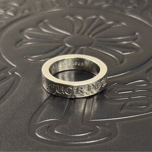 Chrome Hearts F You Spacer Ring Size 10.25 US 925 Silver